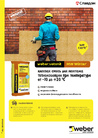 Листовка: weber.therm MW winter - клеевая смесь для монтажа теплоизляции при температуре от -10 до 20С