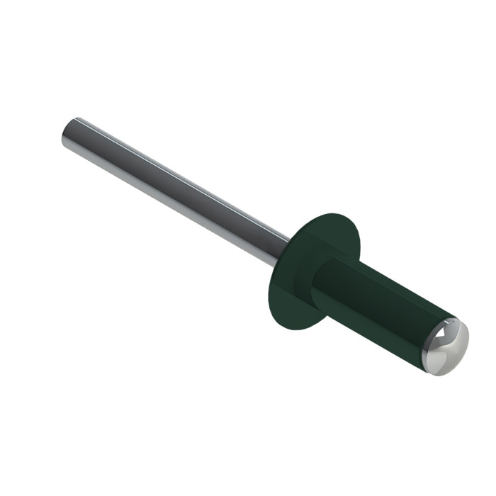 Заклёпка вытяжная Daxmer 4,0х10 RAL 6005 (10х1000шт) ал/ст