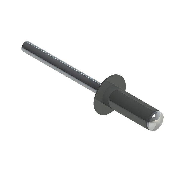 Заклёпка вытяжная Daxmer 3,2х8,0 RAL 7005 (1000 шт) сталь/сталь