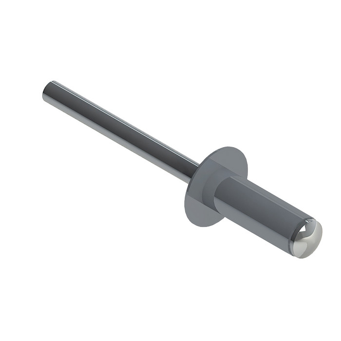 Заклёпка вытяжная Daxmer 4,0х10 RAL 7040 (750шт) сталь/сталь