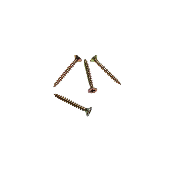 Саморез для крепления крюков водостока (Pz 5,0х40) желтый цинк, шлиц Pz2, (250шт) (короб)