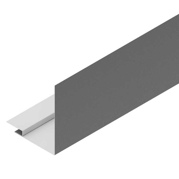 Профиль для оконных и дверных проёмов Аквасистем 50/100 GreenCoat Pural BT Маренго матовый (RR 23)